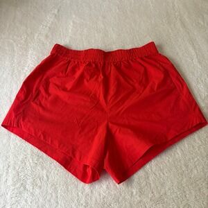 Universal Standard Sunny Swim Shorts Size XS 10-12 Red‎ Nylon Spandex